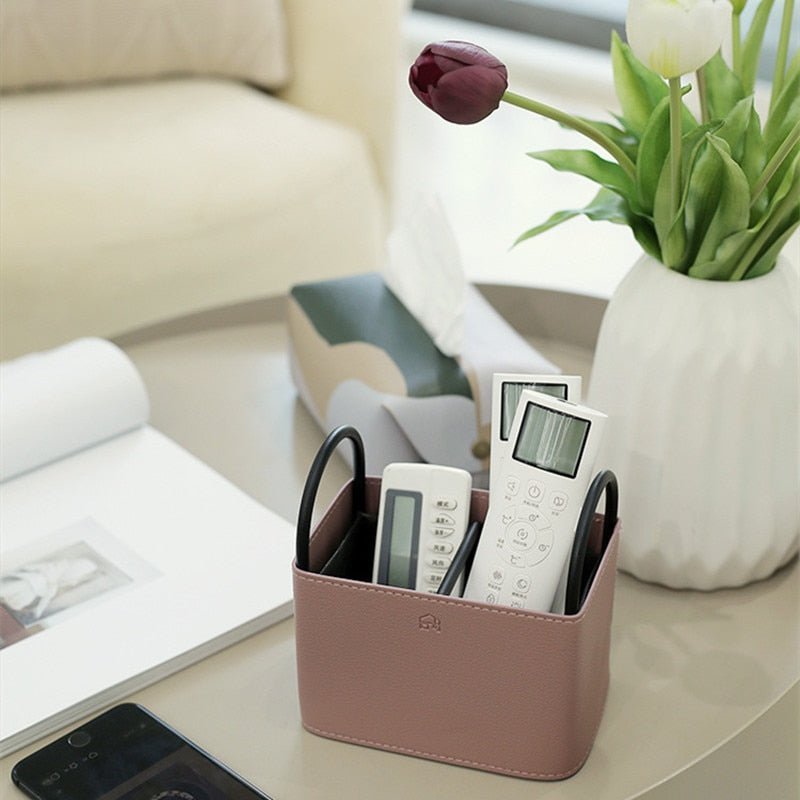 The Southern Atelier – Elegant Faux Leather Storage Basket for a Chic Organised Space - The Southern AtelierSKU_1775450104538_237