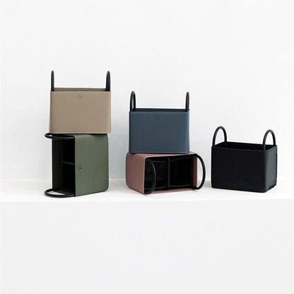 The Southern Atelier – Elegant Faux Leather Storage Basket for a Chic Organised Space - The Southern AtelierSKU_1775450104538_237