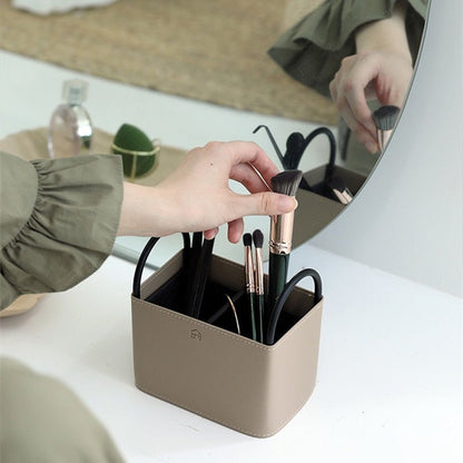 The Southern Atelier – Elegant Faux Leather Storage Basket for a Chic Organised Space - The Southern AtelierSKU_1775450104538_237