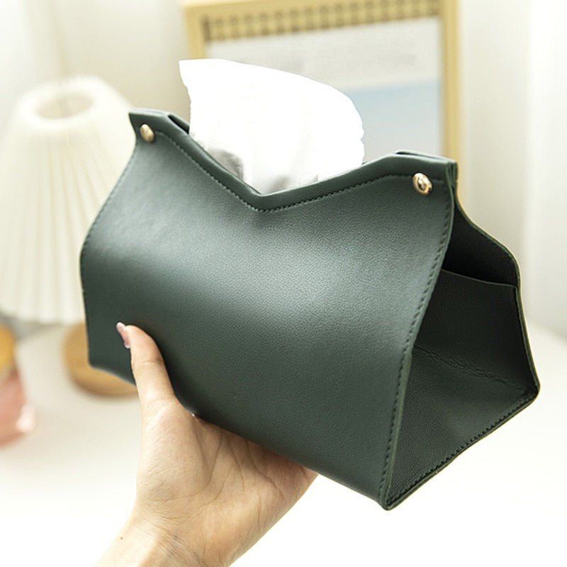 The Southern Atelier – Elegant Faux Leather Tissue Box for a Stylish and Functional Aesthetic - The Southern AtelierSKU_1758918163272_648