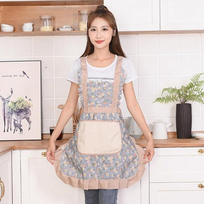 The Southern Atelier – Elegant Floral Cotton Kitchen Apron for a Charming Culinary Experience - The Southern AtelierSKU_1774883135232_704