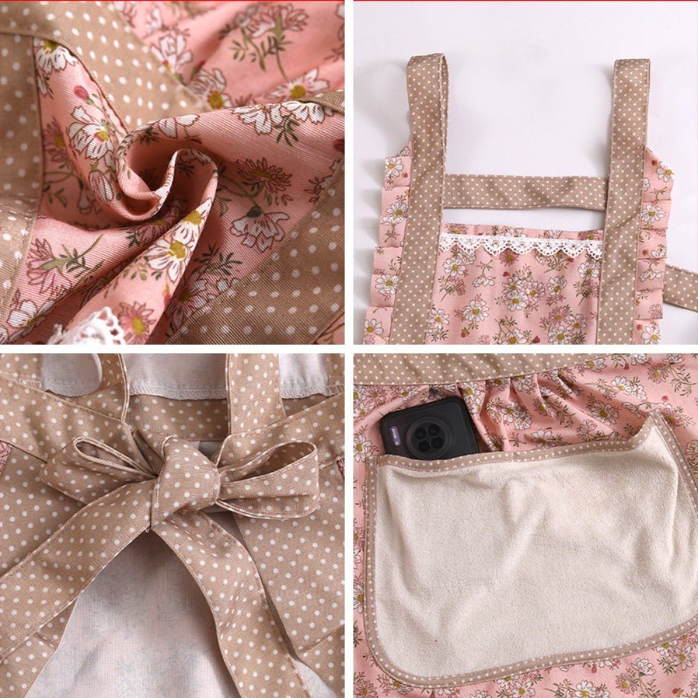 The Southern Atelier – Elegant Floral Cotton Kitchen Apron for a Charming Culinary Experience - The Southern AtelierSKU_1774883135232_704