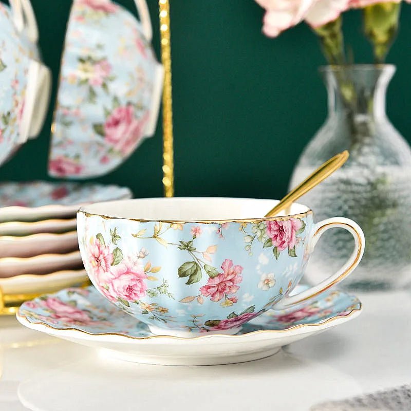 The Southern Atelier – Elegant Floral Tea Cup Set for Sophisticated Gatherings with Timeless Charm - The Southern AtelierSKU_1767876345306_255