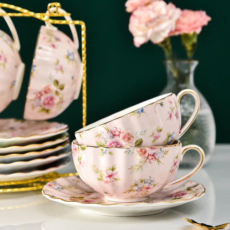 The Southern Atelier – Elegant Floral Tea Cup Set for Sophisticated Gatherings with Timeless Charm - The Southern AtelierSKU_1767876345306_255