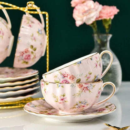 The Southern Atelier – Elegant Floral Tea Cup Set for Sophisticated Gatherings with Timeless Charm - The Southern AtelierSKU_1767876345306_255