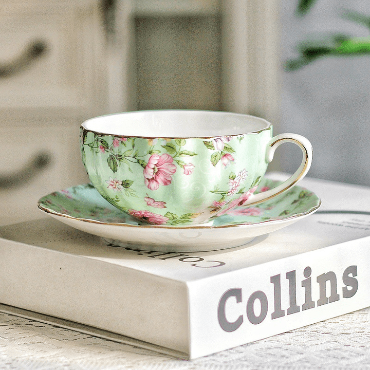The Southern Atelier – Elegant Floral Tea Cup Set for Sophisticated Gatherings with Timeless Charm - The Southern AtelierSKU_1767876345306_255