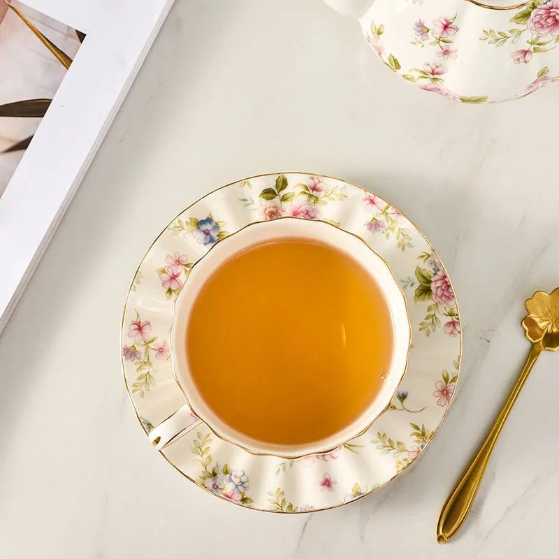 The Southern Atelier – Elegant Floral Tea Cup Set for Sophisticated Gatherings with Timeless Charm - The Southern AtelierSKU_1767876345306_255