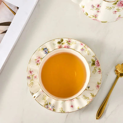 The Southern Atelier – Elegant Floral Tea Cup Set for Sophisticated Gatherings with Timeless Charm - The Southern AtelierSKU_1767876345306_255