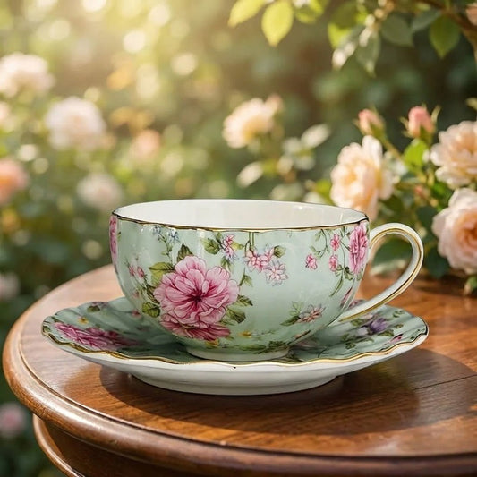 The Southern Atelier – Elegant Floral Tea Cup Set for Sophisticated Gatherings with Timeless Charm - The Southern AtelierSKU_1767876345306_740