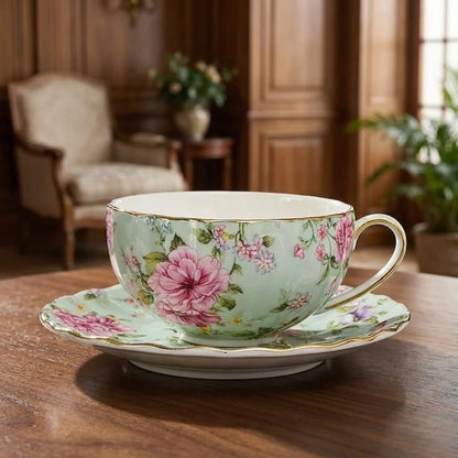 The Southern Atelier – Elegant Floral Tea Cup Set for Sophisticated Gatherings with Timeless Charm - The Southern AtelierSKU_1767876345306_740