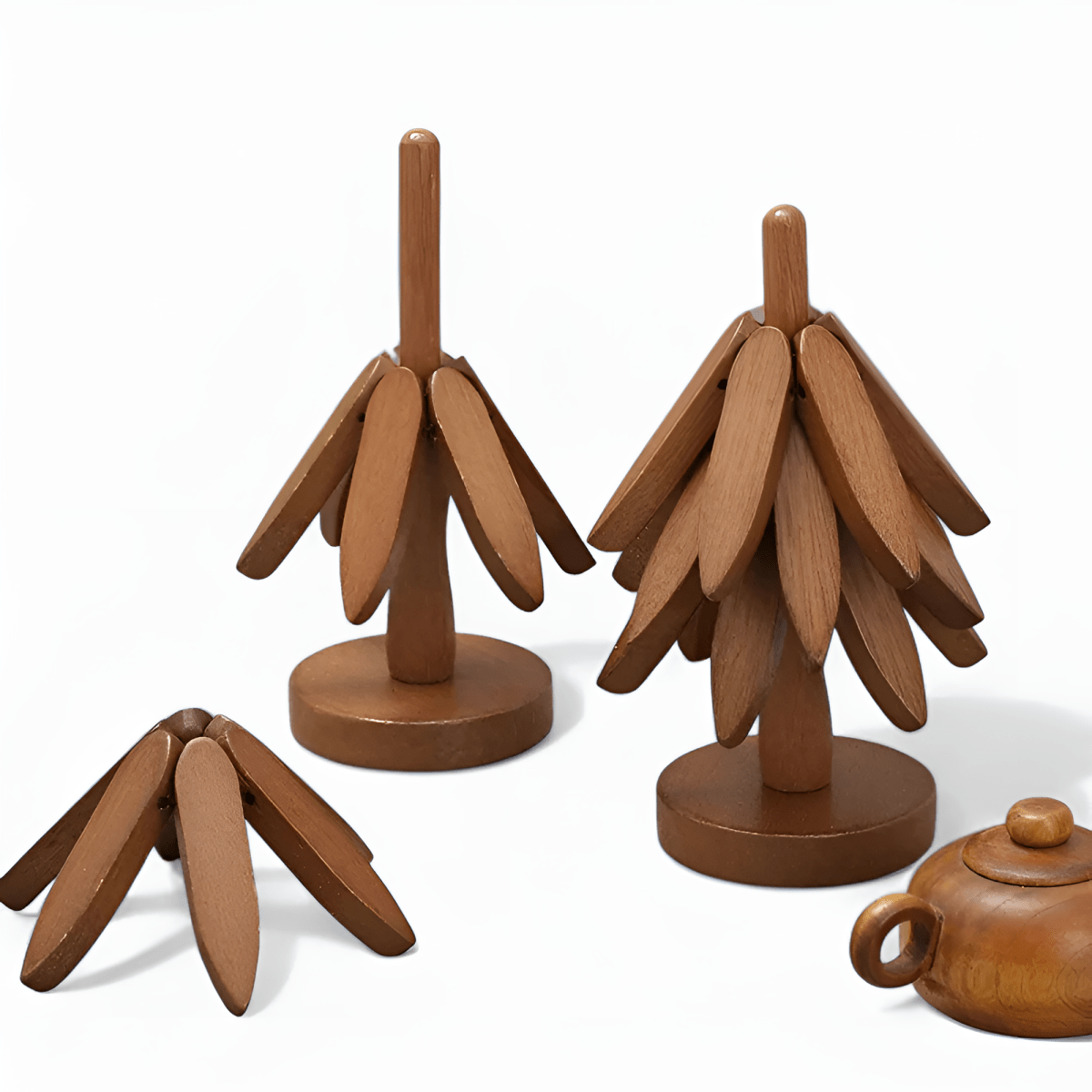 The Southern Atelier – Elegant Foldable Wooden Mat Trio for a Timeless Style - The Southern AtelierSKU_1763119174303_840