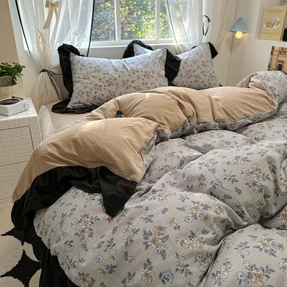 The Southern Atelier – Elegant French Washed Cotton Floral Quilt Set for a Serene Ambiance - The Southern AtelierSKU_1769008004690_612