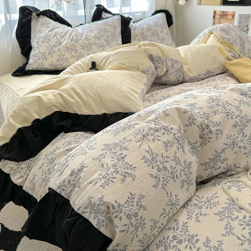 The Southern Atelier – Elegant French Washed Cotton Floral Quilt Set for a Serene Ambiance - The Southern AtelierSKU_1769008004690_716