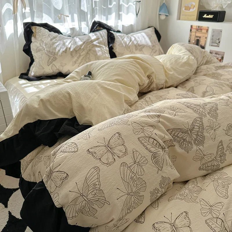 The Southern Atelier – Elegant French Washed Cotton Floral Quilt Set for a Serene Ambiance - The Southern AtelierSKU_1769008004690_778
