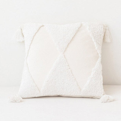 The Southern Atelier – Elegant Geometric Cotton and Corduroy Cushion Cover for a Serene Ambiance - The Southern AtelierSKU_1763118662021_226