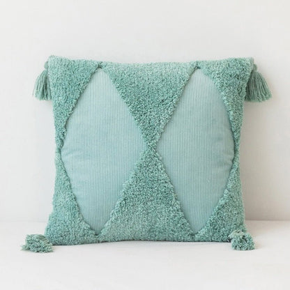 The Southern Atelier – Elegant Geometric Cotton and Corduroy Cushion Cover for a Serene Ambiance - The Southern AtelierSKU_1763118662021_277