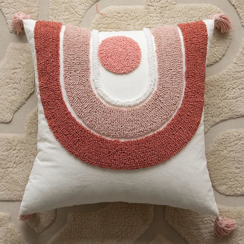 The Southern Atelier – Elegant Geometric Cushion Cover in Blush Pink for a Chic Living Space - The Southern AtelierSKU_1766400545154_401