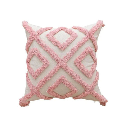 The Southern Atelier – Elegant Geometric Cushion Cover in Blush Pink for a Chic Living Space - The Southern AtelierSKU_1766400545154_971
