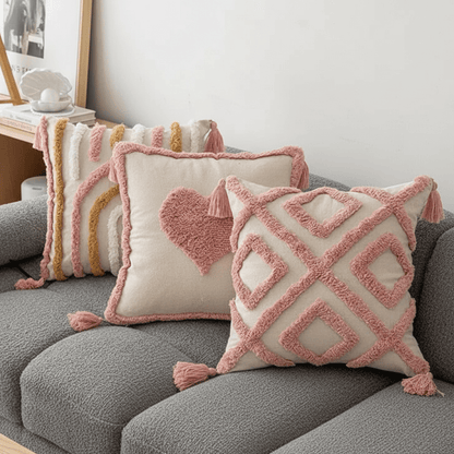 The Southern Atelier – Elegant Geometric Cushion Cover in Blush Pink for a Chic Living Space - The Southern AtelierSKU_1766400545154_984