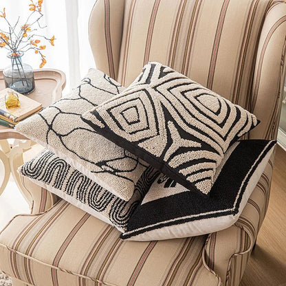 The Southern Atelier – Elegant Geometric Tufted Cushion Cover for Contemporary Living Spaces with Timeless Charm - The Southern AtelierSKU_1767876333176_718