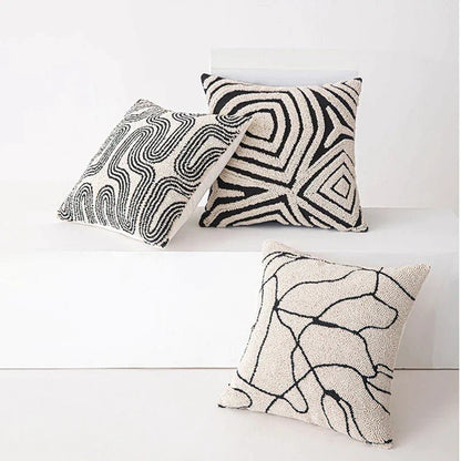 The Southern Atelier – Elegant Geometric Tufted Cushion Cover for Contemporary Living Spaces with Timeless Charm - The Southern AtelierSKU_1767876333176_718