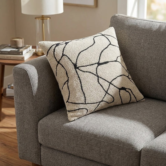 The Southern Atelier – Elegant Geometric Tufted Cushion Cover for Contemporary Living Spaces with Timeless Charm - The Southern AtelierSKU_1767876333176_718
