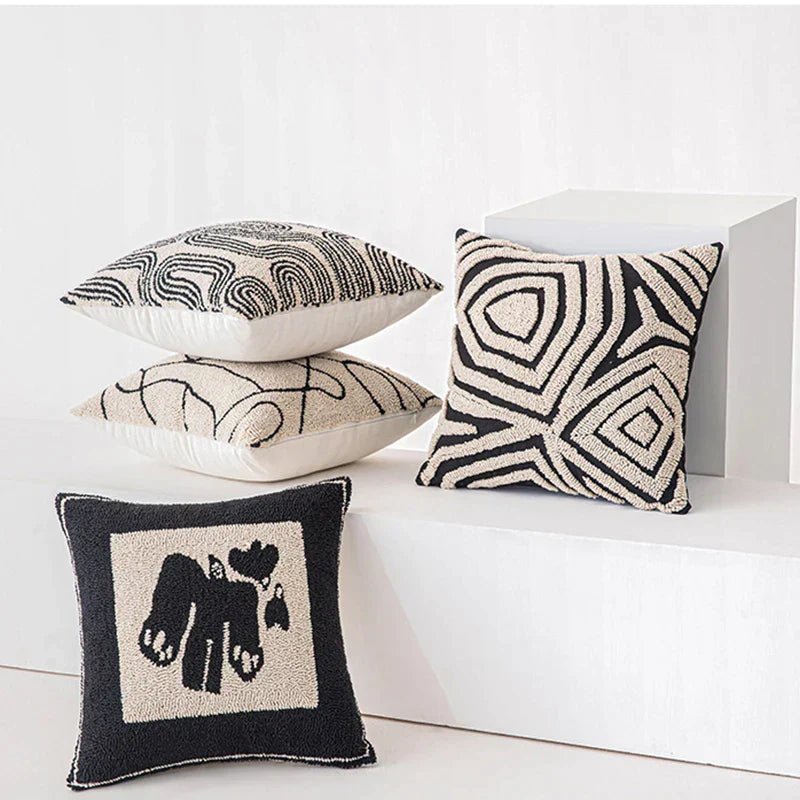 The Southern Atelier – Elegant Geometric Tufted Cushion Cover for Contemporary Living Spaces with Timeless Charm - The Southern AtelierSKU_1767876333176_718