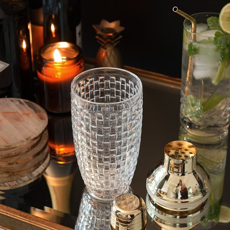 The Southern Atelier – Elegant Glass and Steel Cocktail Shaker for a Touch of Elegance - The Southern AtelierSKU_1764698752766_675