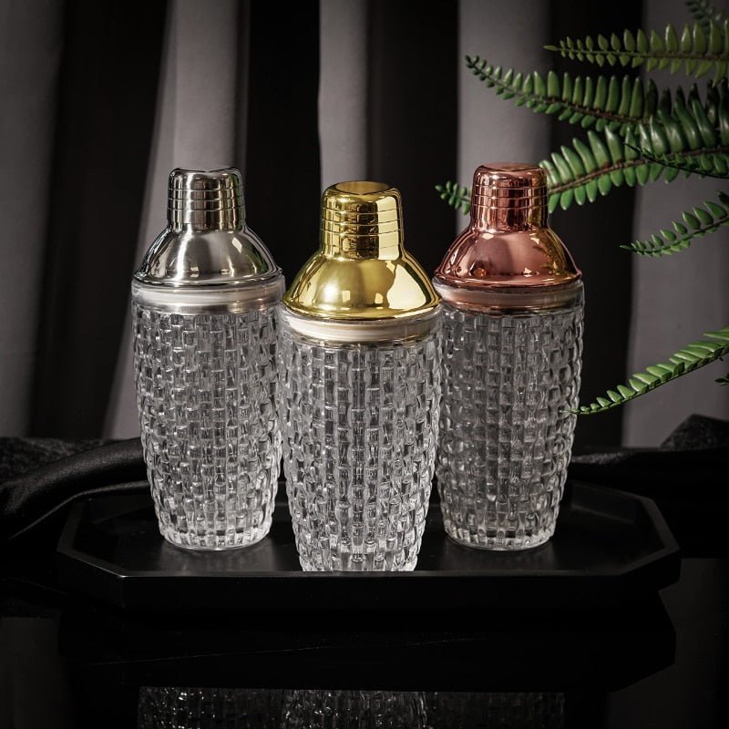 The Southern Atelier – Elegant Glass and Steel Cocktail Shaker for a Touch of Elegance - The Southern AtelierSKU_1764698752766_675