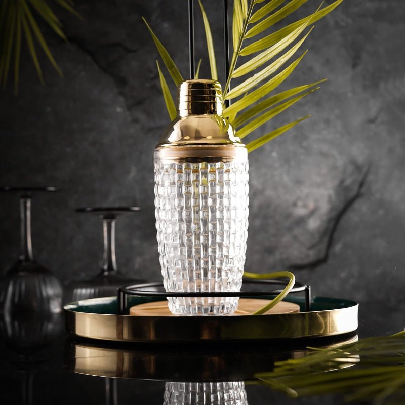 The Southern Atelier – Elegant Glass and Steel Cocktail Shaker for a Touch of Elegance - The Southern AtelierSKU_1764698752766_675
