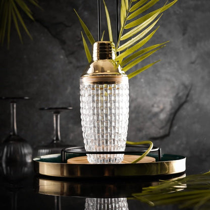 The Southern Atelier – Elegant Glass and Steel Cocktail Shaker for a Touch of Elegance - The Southern AtelierSKU_1764698752766_675