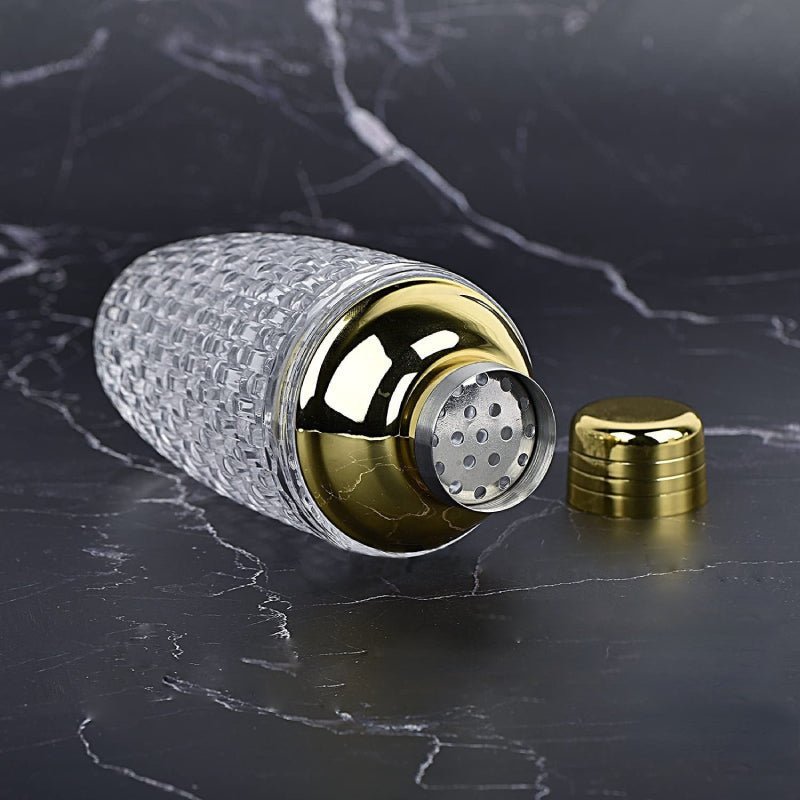 The Southern Atelier – Elegant Glass and Steel Cocktail Shaker for a Touch of Elegance - The Southern AtelierSKU_1764698752766_675