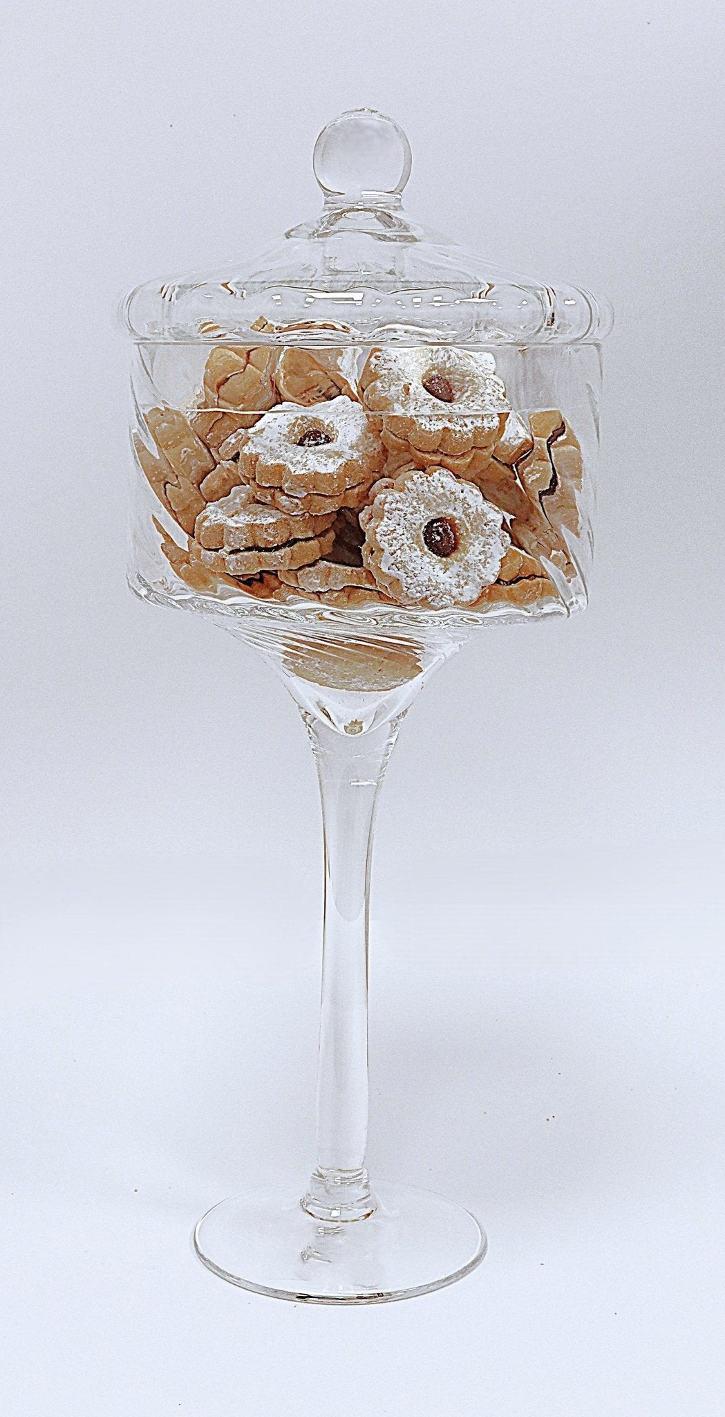 The Southern Atelier – Elegant Glass Cookie Jar with Sculptural Lid for Timeless Spaces - The Southern AtelierSKU_1775909329697_108