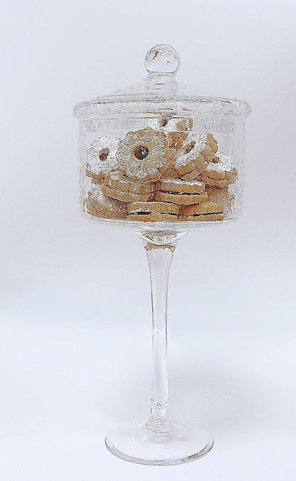 The Southern Atelier – Elegant Glass Cookie Jar with Sculptural Lid for Timeless Spaces - The Southern AtelierSKU_1775909329697_318