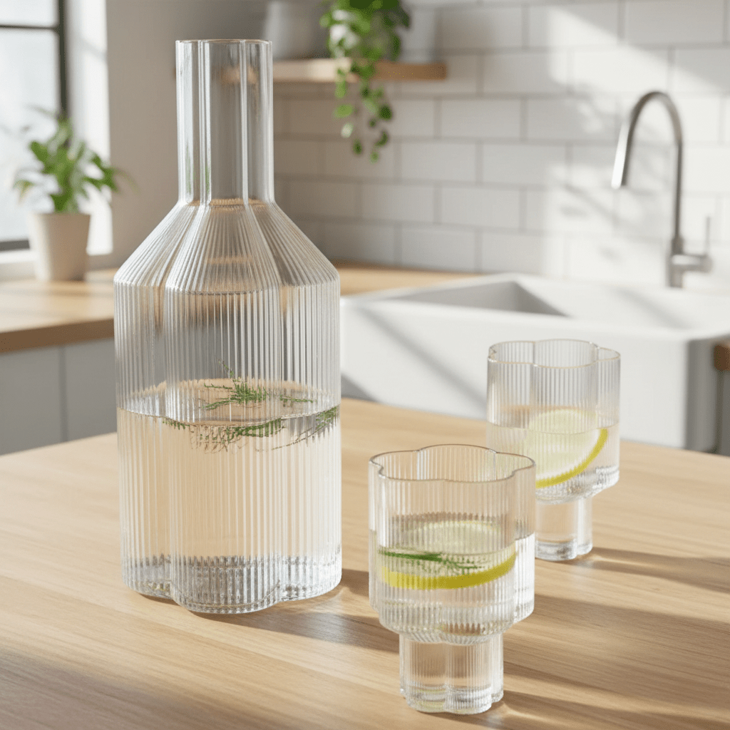 The Southern Atelier – Elegant Glass Floral Mug and Carafe for a Touch of Luxury - The Southern AtelierSKU_1763119330126_922