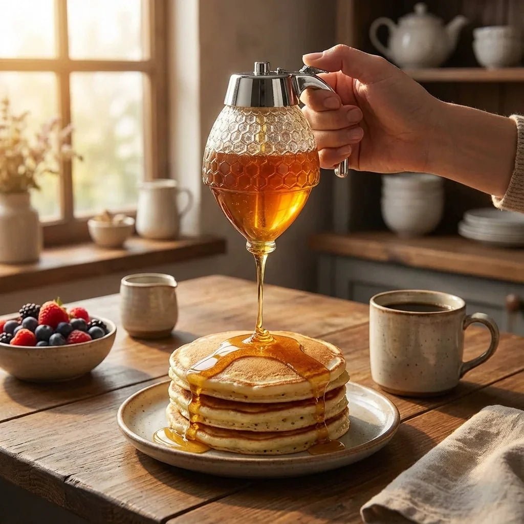 The Southern Atelier – Elegant Glass Honey Dispenser for Modern Interiors - The Southern AtelierSKU_1775909282889_856