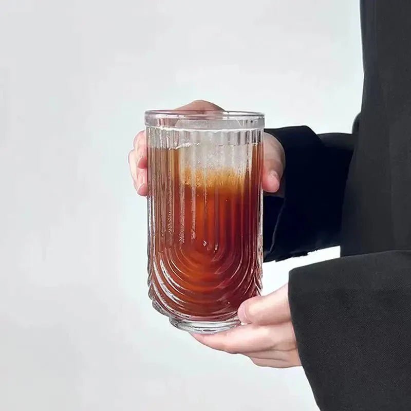 The Southern Atelier – Elegant Glass Mugs with Sunlight Groove for a Serene Ambiance - The Southern AtelierSKU_1763119151271_958