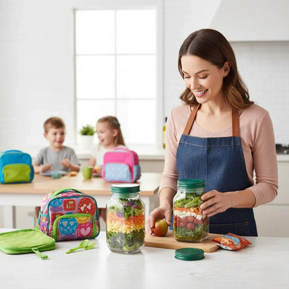 The Southern Atelier – Elegant Glass Salad Shaker Jar for Modern Interiors - The Southern AtelierSKU_1775909245013_276