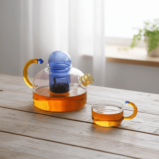 The Southern Atelier – Elegant Glass Teapot and Cup Ensemble for a Sophisticated Tea Experience - The Southern AtelierSKU_1763119149506_664