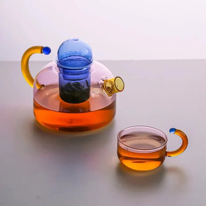 The Southern Atelier – Elegant Glass Teapot and Cup Ensemble for a Sophisticated Tea Experience - The Southern AtelierSKU_1763119149506_664