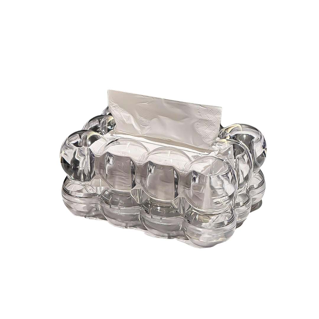 The Southern Atelier – Elegant Glassy Bubble Resin Tissue Box for a Touch of Modern Sophistication - The Southern AtelierSKU_1765807296633_642