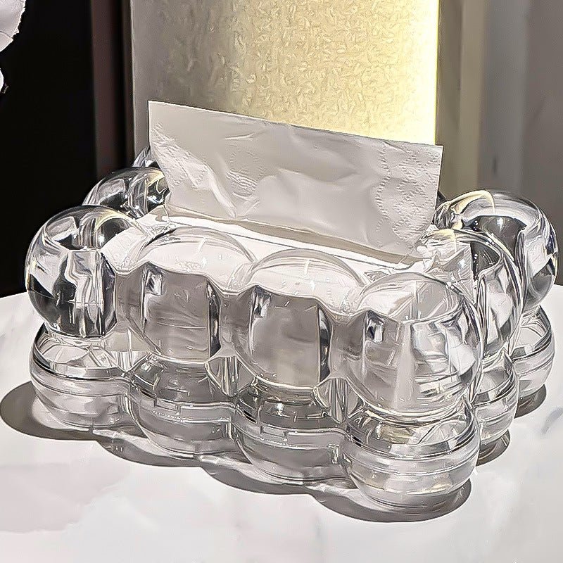 The Southern Atelier – Elegant Glassy Bubble Resin Tissue Box for a Touch of Modern Sophistication - The Southern AtelierSKU_1765807296633_642