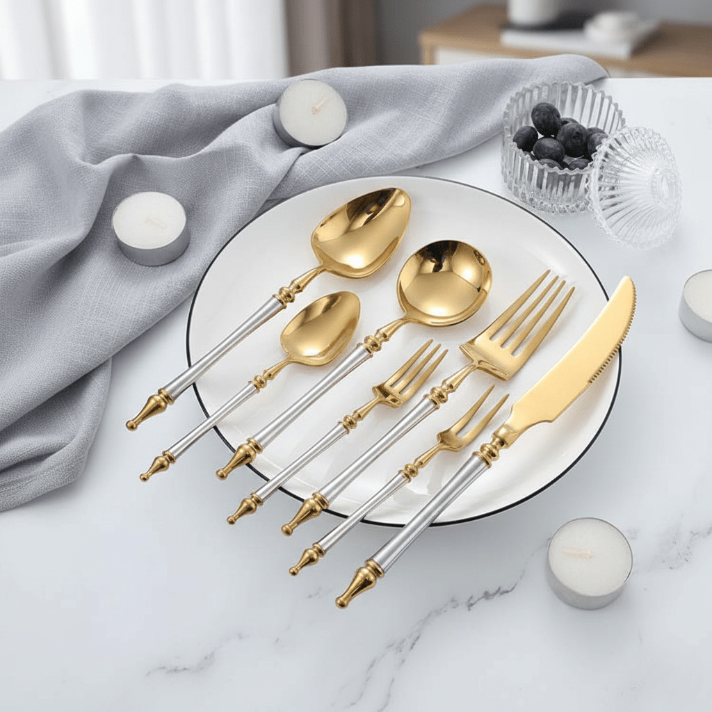 The Southern Atelier – Elegant Gold Cutlery Set for Sophisticated Dining Experiences - The Southern AtelierSKU_1763119240741_626