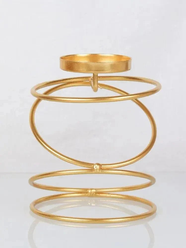 The Southern Atelier – Elegant Gold Metal Candle Holder for Timeless Spaces - The Southern AtelierSKU_1775909521347_333