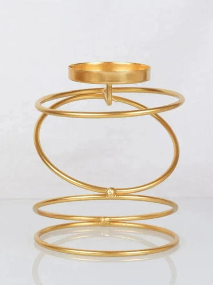 The Southern Atelier – Elegant Gold Metal Candle Holder for Timeless Spaces - The Southern AtelierSKU_1775909521347_333
