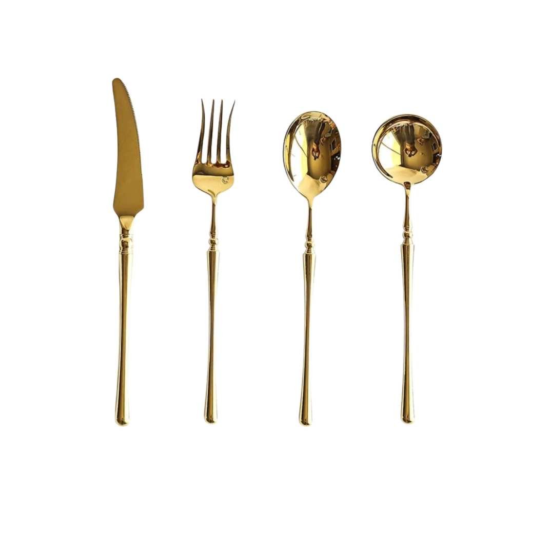 The Southern Atelier – Elegant Golden Cutlery Set - The Southern AtelierSKU_1762349687081_418