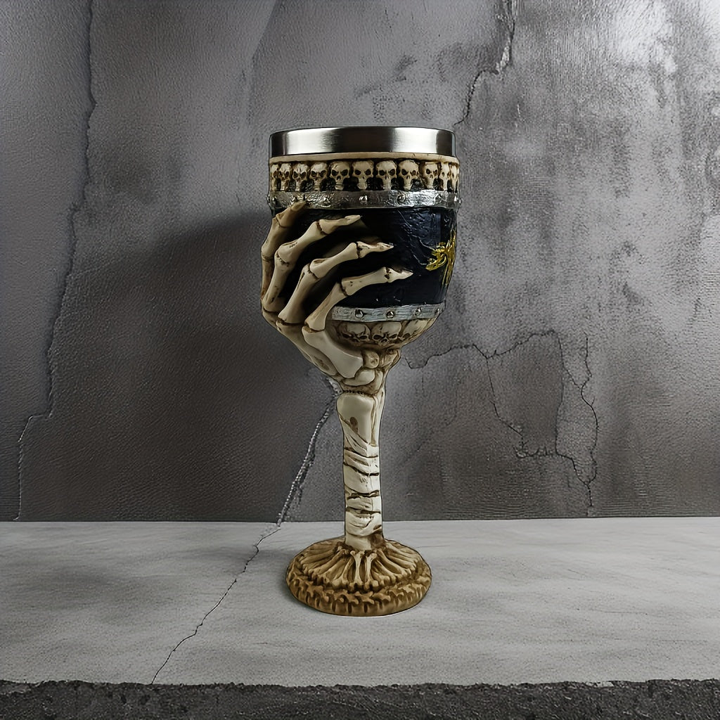 The Southern Atelier – Elegant Gothic Skeleton Goblet for a Dramatic Table Setting - The Southern AtelierSKU_1765807187077_364