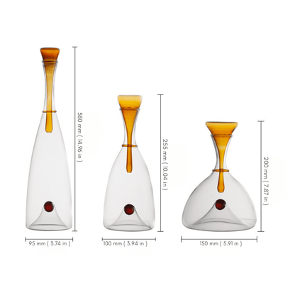 The Southern Atelier – Elegant Hand - blown Glass Carafe with Decorative Stopper for a for Sophisticated Wine Serving - The Southern AtelierSKU_1762849838965_576