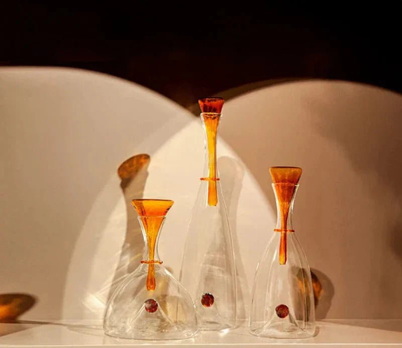The Southern Atelier – Elegant Hand - blown Glass Carafe with Decorative Stopper for a for Sophisticated Wine Serving - The Southern AtelierSKU_1762849838965_576