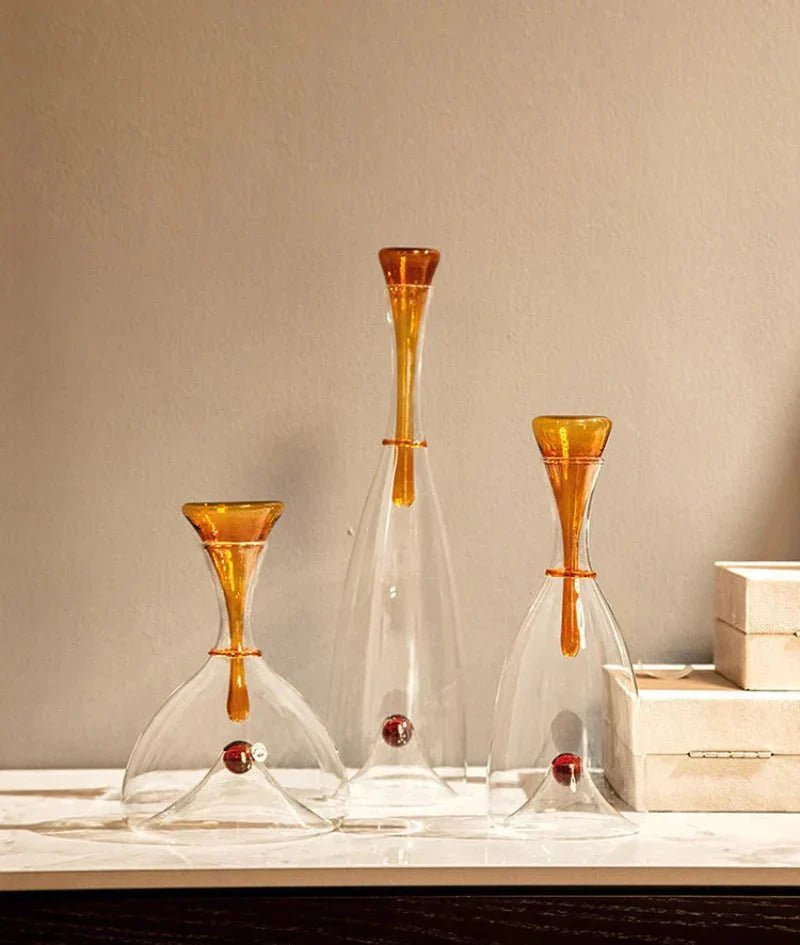 The Southern Atelier – Elegant Hand - blown Glass Carafe with Decorative Stopper for a for Sophisticated Wine Serving - The Southern AtelierSKU_1762849838965_576